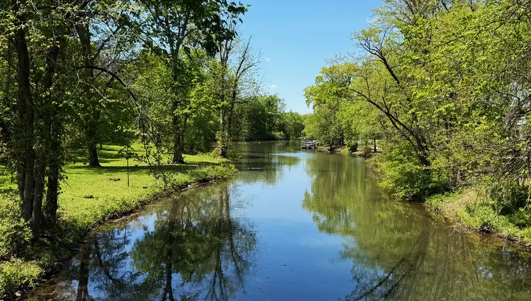 A river in a park