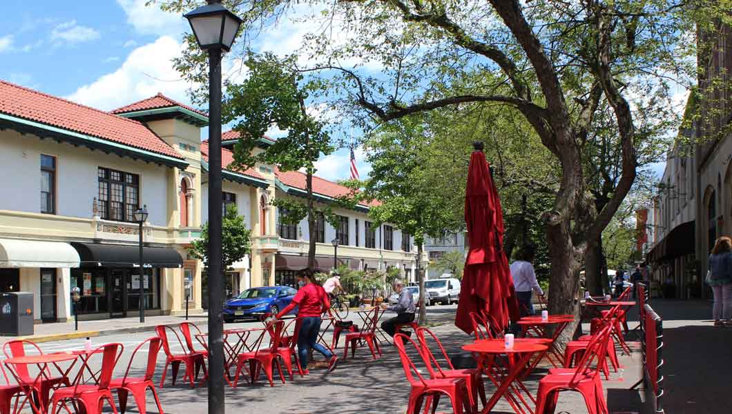 Montclair outdoor cafe