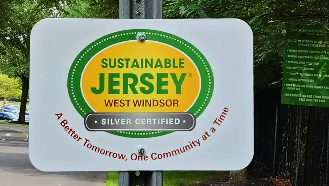 West Windsor sustainability signage